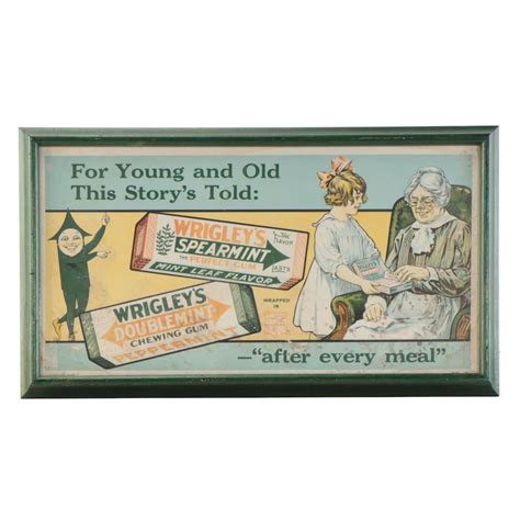 Lithograph Advertisement for Wrigley's Chewing Gum | EBTH