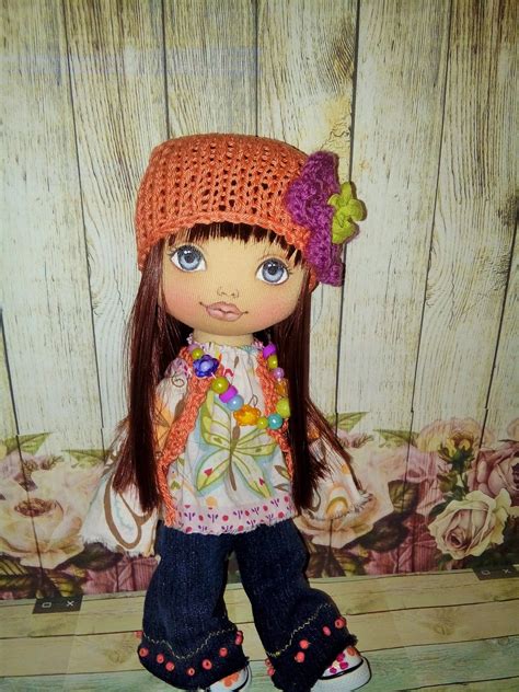 Textile Doll Art Doll Handmade Doll Hippie Doll Etsy