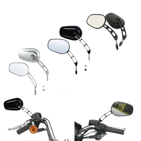 Motorcycle Mm Rear View Mirrors For Harley Softail Springer Heritage