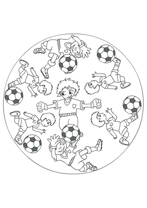 Coloriage Mandala Football Sur Hugolescargot