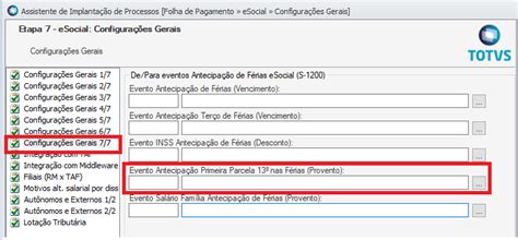 RH RM FOP eSocial Erro ao gerar o S 1200 Necessário preencher