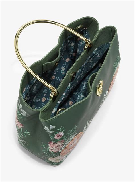 Boxlunch Loungefly Marvel Loki Green Floral Handbag Boxlunch