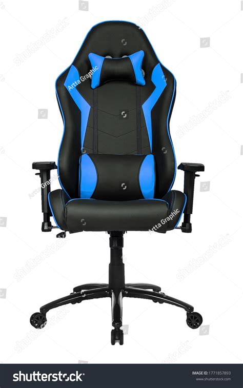 Gaming Chair Blue Color On White Stock Photo 1771857893 | Shutterstock