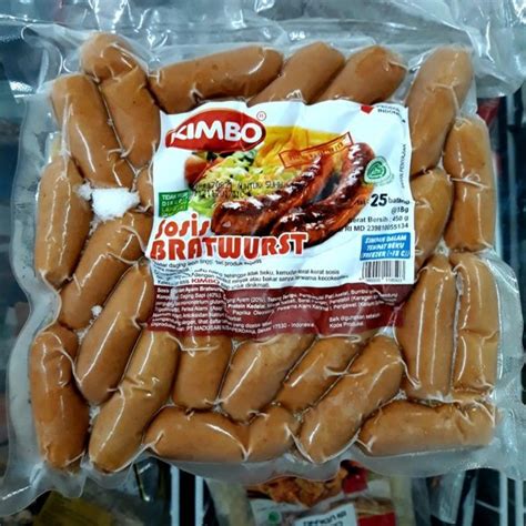 Jual Kimbo Sosis Bratwurst Beef Cocktail Gr Isi Pcs Di Lapak King