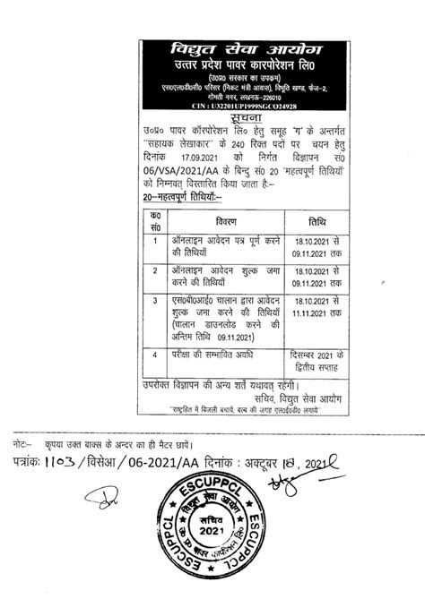 खुशखबरी बिजली विभाग में सहायक लेखाकार के पदों पर होगी भर्ती अधिसूचना