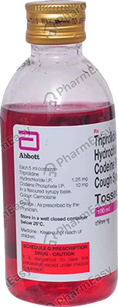 Tossex New Bottle Of 100ml Syrup Uses Side Effects Price And Dosage Pharmeasy