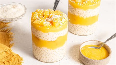 Mango Sago Mango Coconut Tapioca Pudding Recipe Youtube