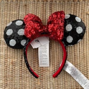 Disney Accessories Disney Sequence Minnie Mouse Red Bow Polka Dot