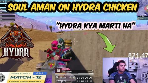 SOUL AMAN REACT ON HYDRA CHICKEN IN BMPS YouTube