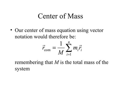 Center of mass