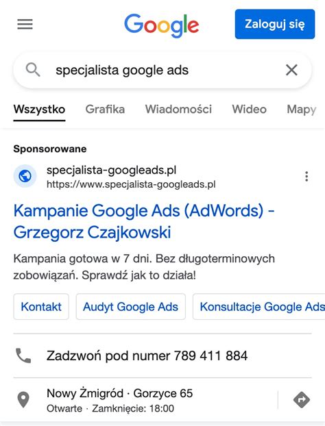 Prowadzenie I Obs Uga Kampanii Google Ads Grzegorz Czajkowski