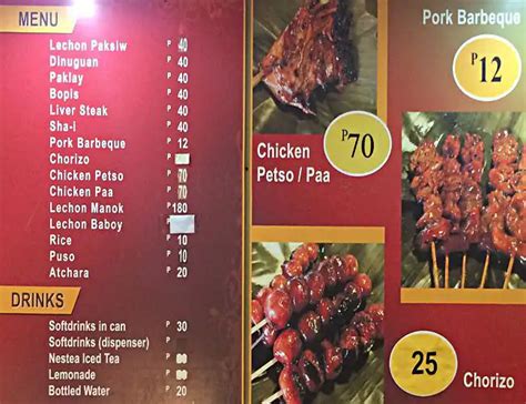 Luzs Inasal Menu Menu For Luzs Inasal Cebu Business Park Cebu City