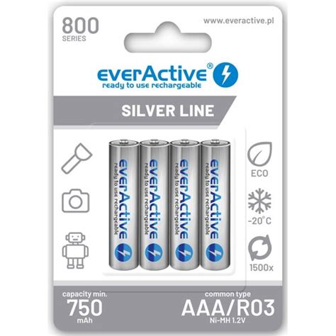 EVERACTIVE 4 Szt Akumulatorki AAA 800 MAh Niskie Ceny I Opinie W