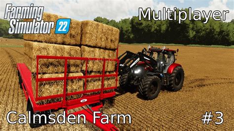 Collecting Straw Bales Multiplayer Farming Simulator 22 Fs22