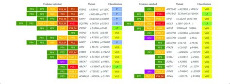 Variant Classification According To American College Of Medical Download Scientific Diagram