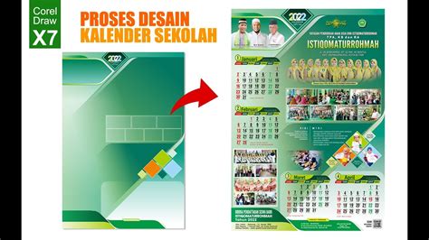 Desain Kalender Di Corel Draw Proses Dari Awal Sampai Selesai Youtube