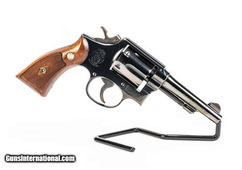 Smith And Wesson Model 10 5 Blued W 4 Pencil Barrel 38 Special 357 Magnum