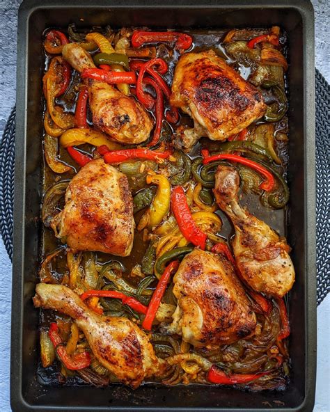 Honey Garlic Chicken Hähnchen aus dem Ofen Lebensmittel essen