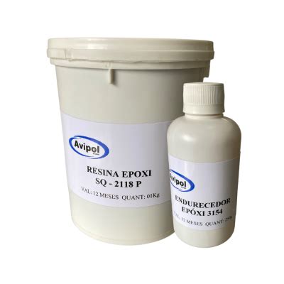 Kit Resina Epoxi Sq Preta Kg Avipol