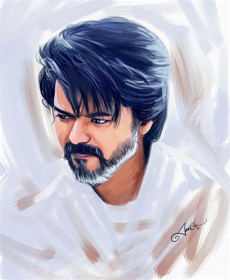 Leo Thalapathy Vijay New Getup Painting 2023 Leofilm Thalapathy