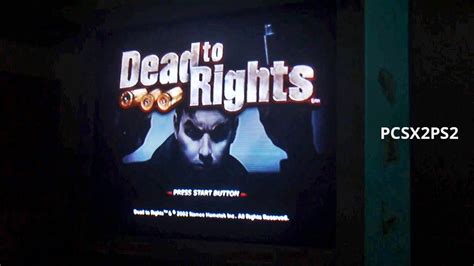 Dead To Rights Pcsx2 Playstation 2 Gameplay Ps2 Nostalgia Youtube