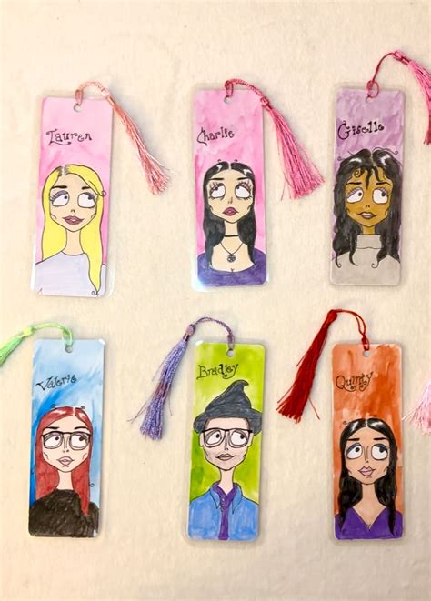 Custom Bookmarks Drawing of Your Friend/loved One - Etsy