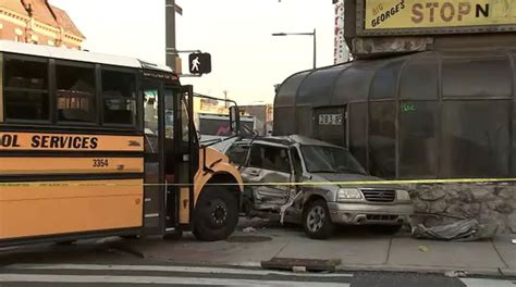 School Bus With Students On Board Collides With Suv Multiple Injured