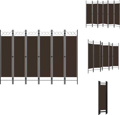 VidaXL Kamerscherm Ruimteverdeler Met 6 Panelen 240 X 180 Cm