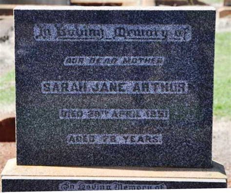 Sarah Jane Livingstone Arthur 1872 1951 Find A Grave Memorial