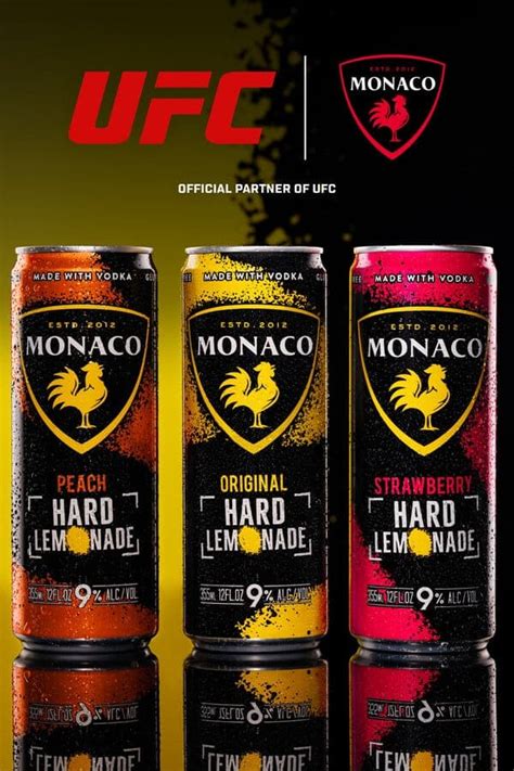 Monaco Cocktails Named Official Onerous Lemonade Of UFC And