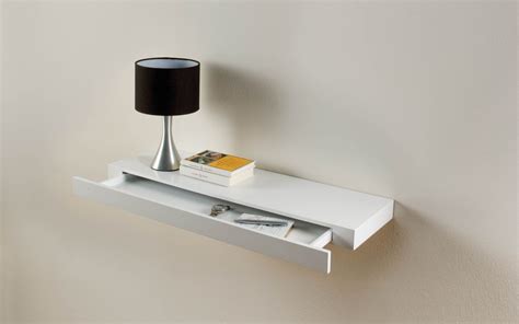 Floating Shelf with Drawer - Foter