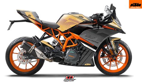 KTM RC 125 390 Dekor Decal Design Racing Custom Factory Orange Graphics