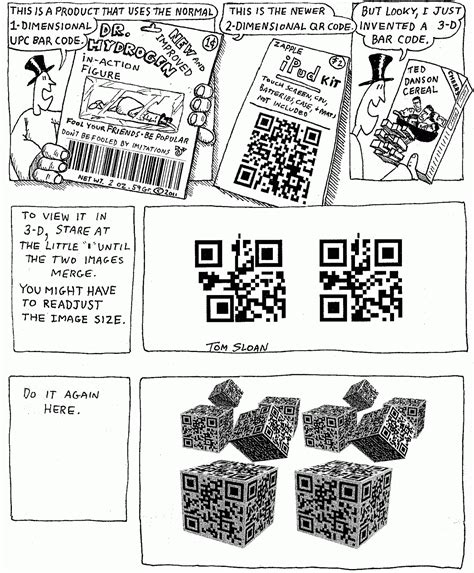 Cartoons and things: QR Code, Dr. Hydrogen cartoon