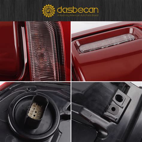 Dasbecan Right Passenger Side Tail Light Assembly Rear Lamp Led Type