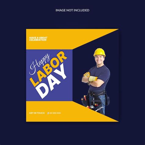 Premium Vector Vector Corporate Labor Day Social Media Template