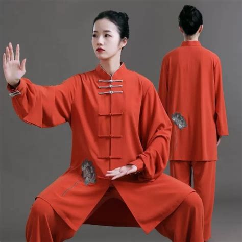 Tai Chi Clothing Chinese Kung Fu Uniforms For Women Men Embroidered