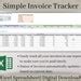 Small Business Invoice Tracker Spreadsheet Excel Template Easily