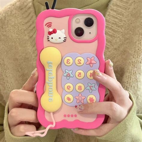 Hello Kitty Telephone Phone Case Joykawaii