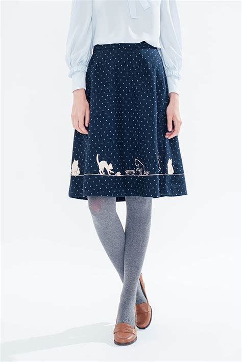 Feline Fling Skirt Dots Miss Patina