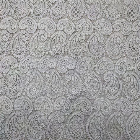 Stunning Heavy Guipure Lace Fabric Hollowed Paisley Lace Etsy