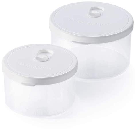 Casa Origin Microwavable Food Containers With Lid 2 Pieces Round