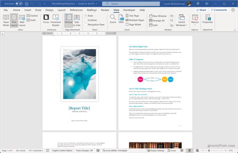 How To View Multiple Pages In A Microsoft Word Document