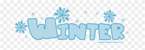 Free Winter Clipart Winter Word Png Free Transparent Png Clipart