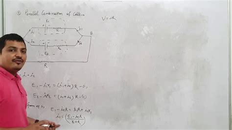 Parallel Combination Of Cells12th Physics By Dk Sir Youtube