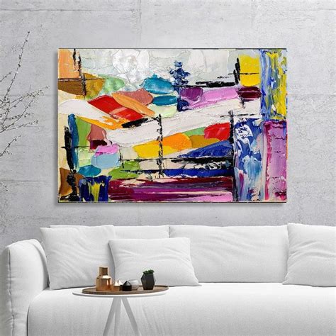 Extra Large Impasto Wall Art Abstract Oil Painting On Canvas Etsy