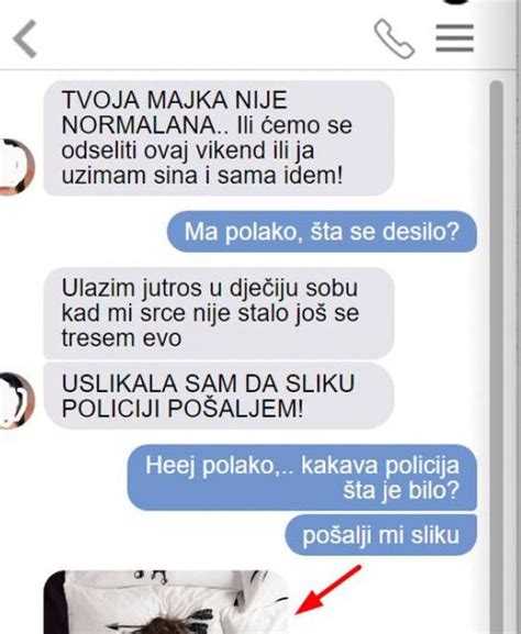 SUPRUGA MI JE UPLAKANA POSLALA PORUKU DA ĆE MOJU MAJKU PRIJAVITI