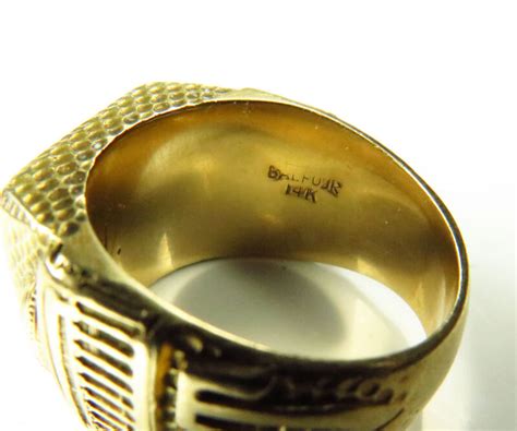 Solid 14K Gold MIT Brass Rat Class Ring 1962 Koblenz Co Antique