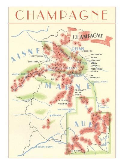 Champagne Wine Region Map