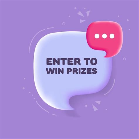 Premium Vector Enter To Win Prizes Flat Purple Win Prizes Banner