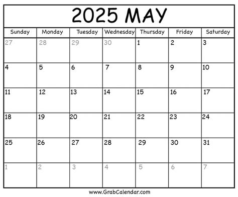 Blank May Calendar Pdf Imran Gemma